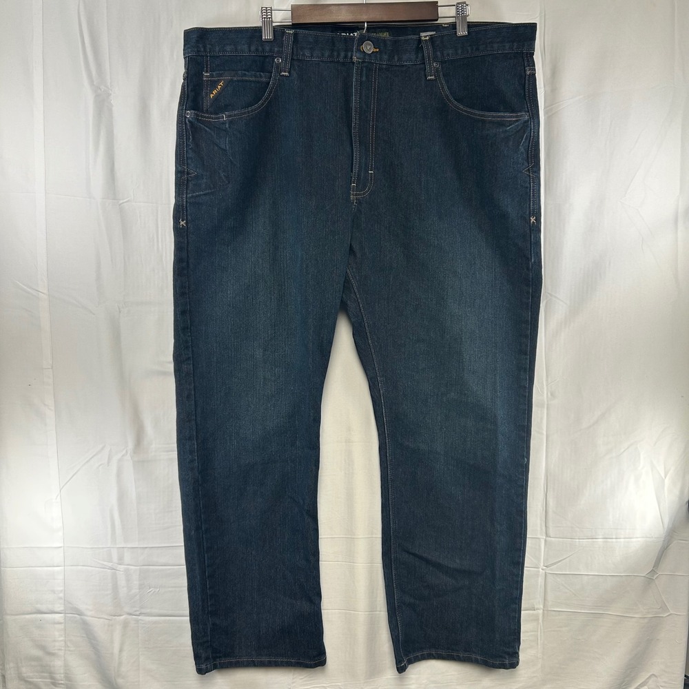 Ariat Rebar M5 Straight Leg Jeans Mens 42x30 Dark Wash DuraStretch Workwear